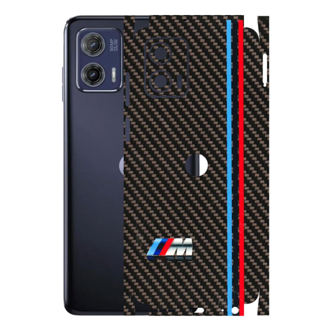 Motorola Phone Skins (All Models) - BM Carbon Fiber Feels - 3D Embossed Finish (L-38) Motorola Moto G73 (5G)