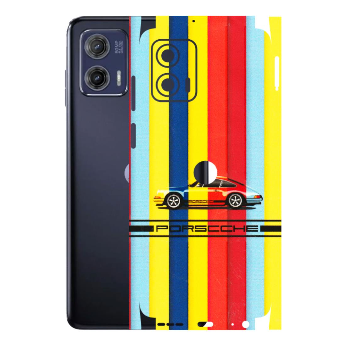 Motorola Phone Skins (All Models) - Multicolour Porche - 3D Embossed Finish (L-39) Motorola Moto G73 (5G)