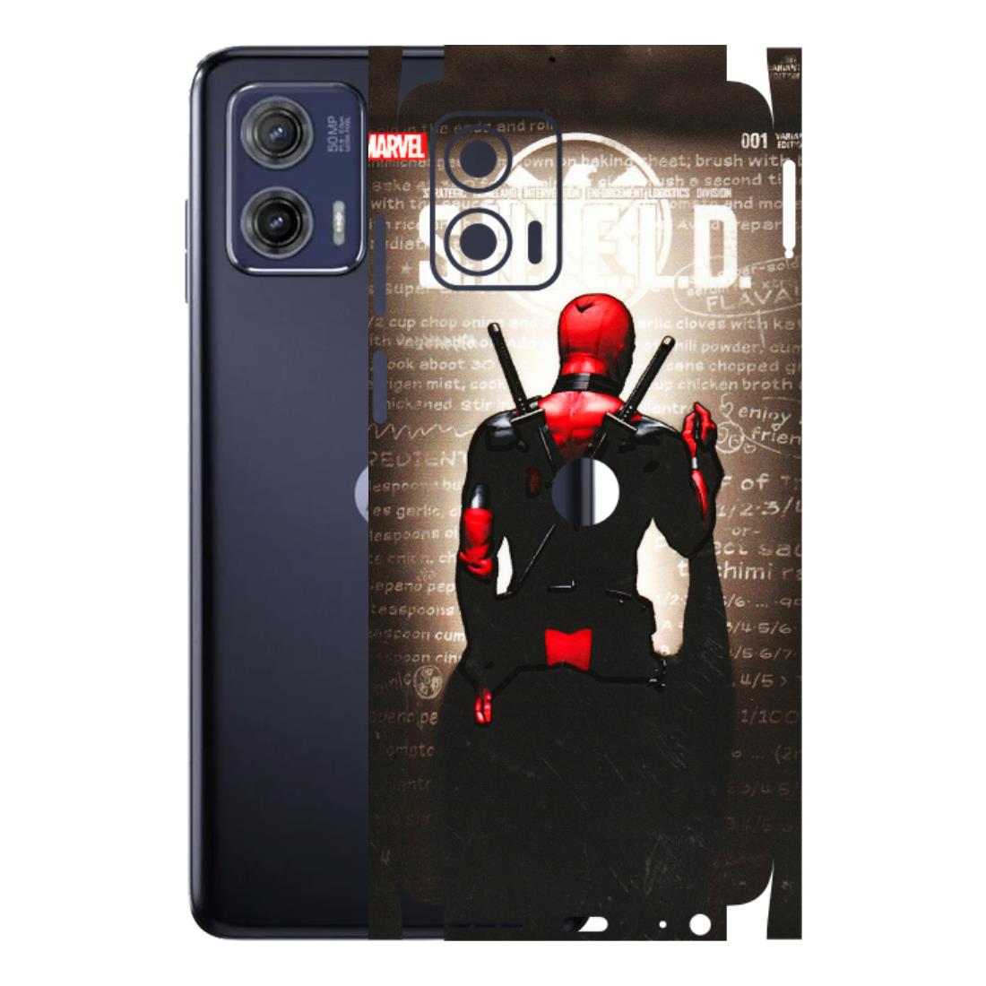 Motorola Phone Skins (All Models) - Deadpool - 3D Embossed Finish (L-56) Motorola Moto G73 (5G)
