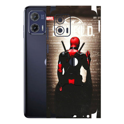 Motorola Phone Skins (All Models) - Deadpool - 3D Embossed Finish (L-56) Motorola Moto G73 (5G)