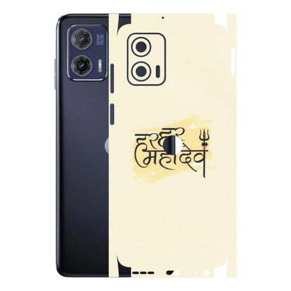 Motorola Phone Skins (All Models) - Har Har Mahadev - Matte Finish (M-10) Motorola Moto G73 (5G)
