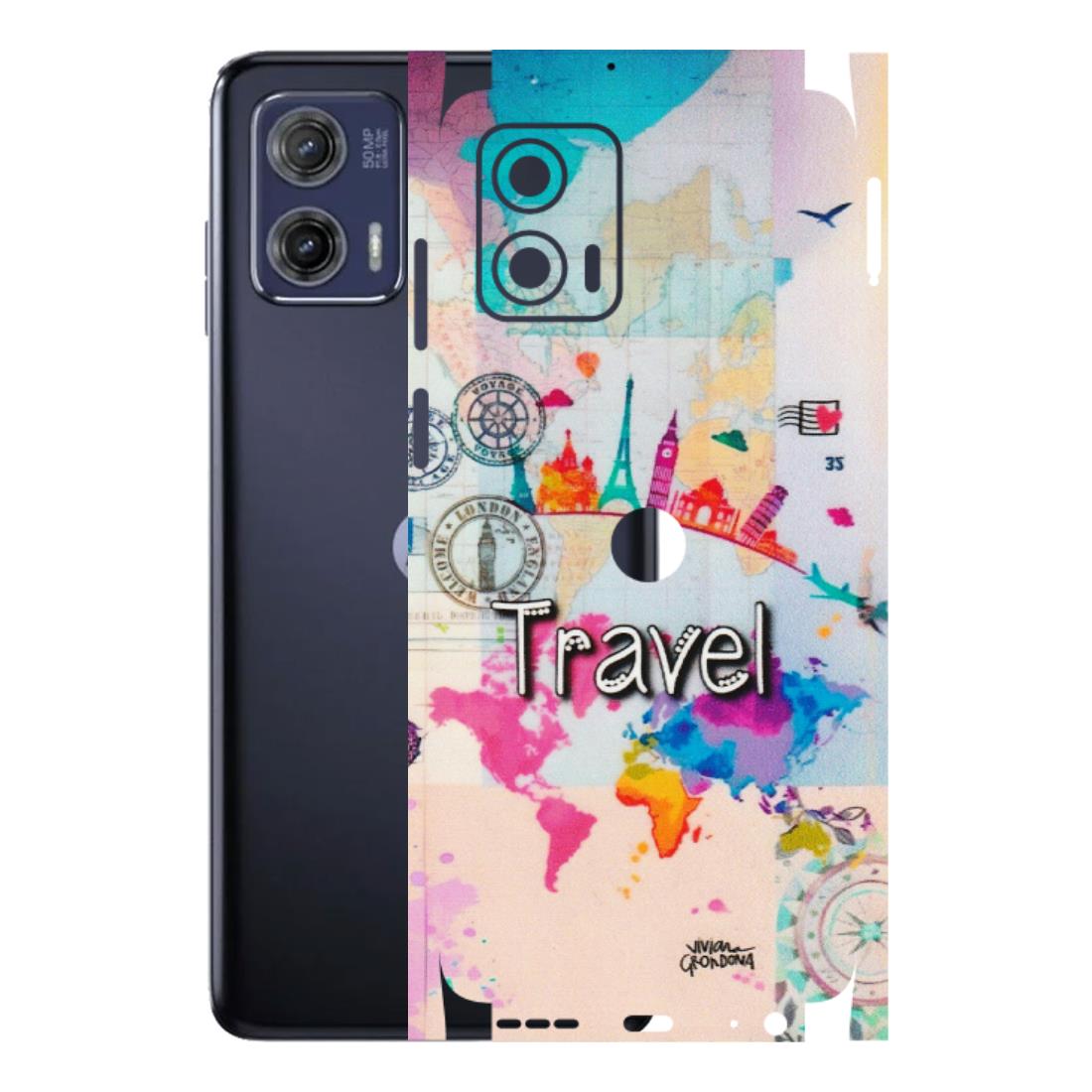 Motorola Phone Skins (All Models) - Travel The Wonders - Matte Finish (M-108) Motorola Moto G73 (5G)