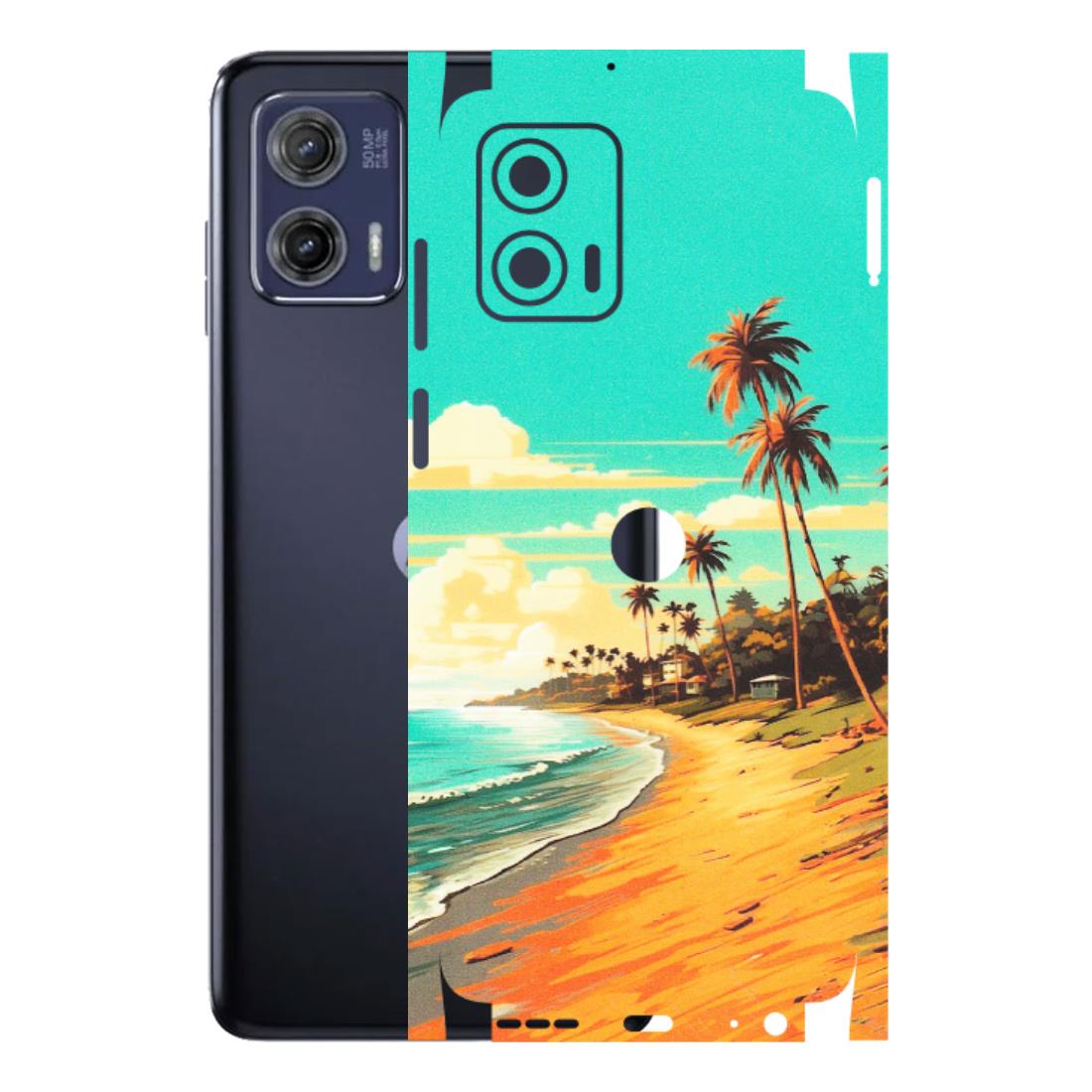 Motorola Phone Skins (All Models) - Miami Beach - Matte Finish (M-136) Motorola Moto G73 (5G)
