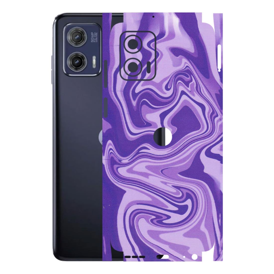 Motorola Phone Skins (All Models) - Hazy Purple Nights - Matte Finish (M-14) Motorola Moto G73 (5G)