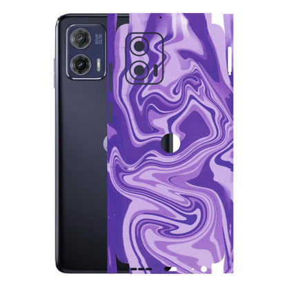 Motorola Phone Skins (All Models) - Hazy Purple Nights - Matte Finish (M-14) Motorola Moto G73 (5G)