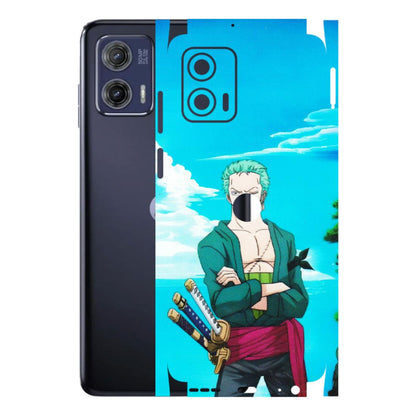 Motorola Phone Skins (All Models) - Cool Swordman Zoro Anime - Matte Finish (M-143) Motorola Moto G73 (5G)
