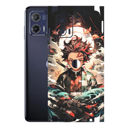 Motorola Phone Skins (All Models) - Tanjiro Demon Slayer Anime - Matte Finish (M-158) Motorola Moto G73 (5G)