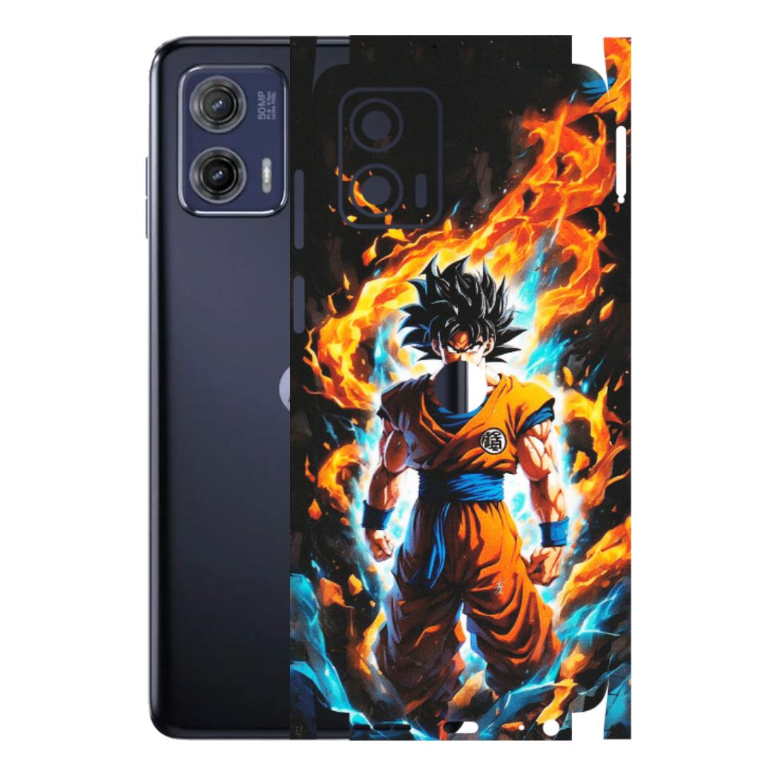 Motorola Phone Skins (All Models) - Goku Transformation Anime - Matte Finish (M-159) Motorola Moto G73 (5G)
