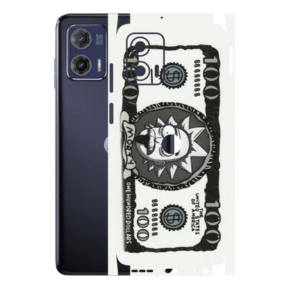Motorola Phone Skins (All Models) - Rick And Morty Hundred Dollar Anime - Matte Finish (M-161) Motorola Moto G73 (5G)