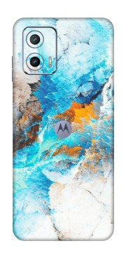 Motorola Phone Skins (All Models) - Blue Waves Abstract - Matte Finish (M-19) Motorola Moto G73 (5G)