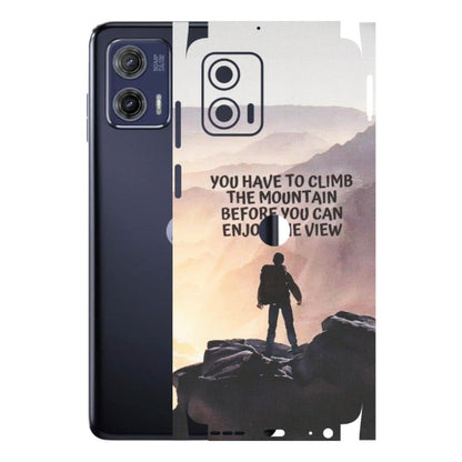 Motorola Phone Skins (All Models) - Motivational Hiking Mountain - Matte Finish (M-28) Motorola Moto G73 (5G)