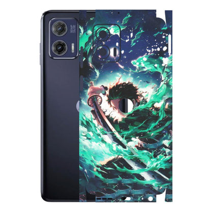 Motorola Phone Skins (All Models) - Sword Fighter Anime - Matte Finish (M-29) Motorola Moto G73 (5G)