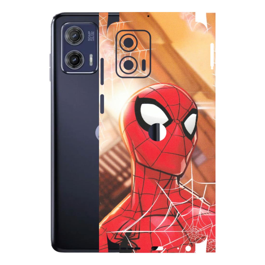 Motorola Phone Skins (All Models) - Spiderman Face New - Matte Finish (M-41) Motorola Moto G73 (5G)