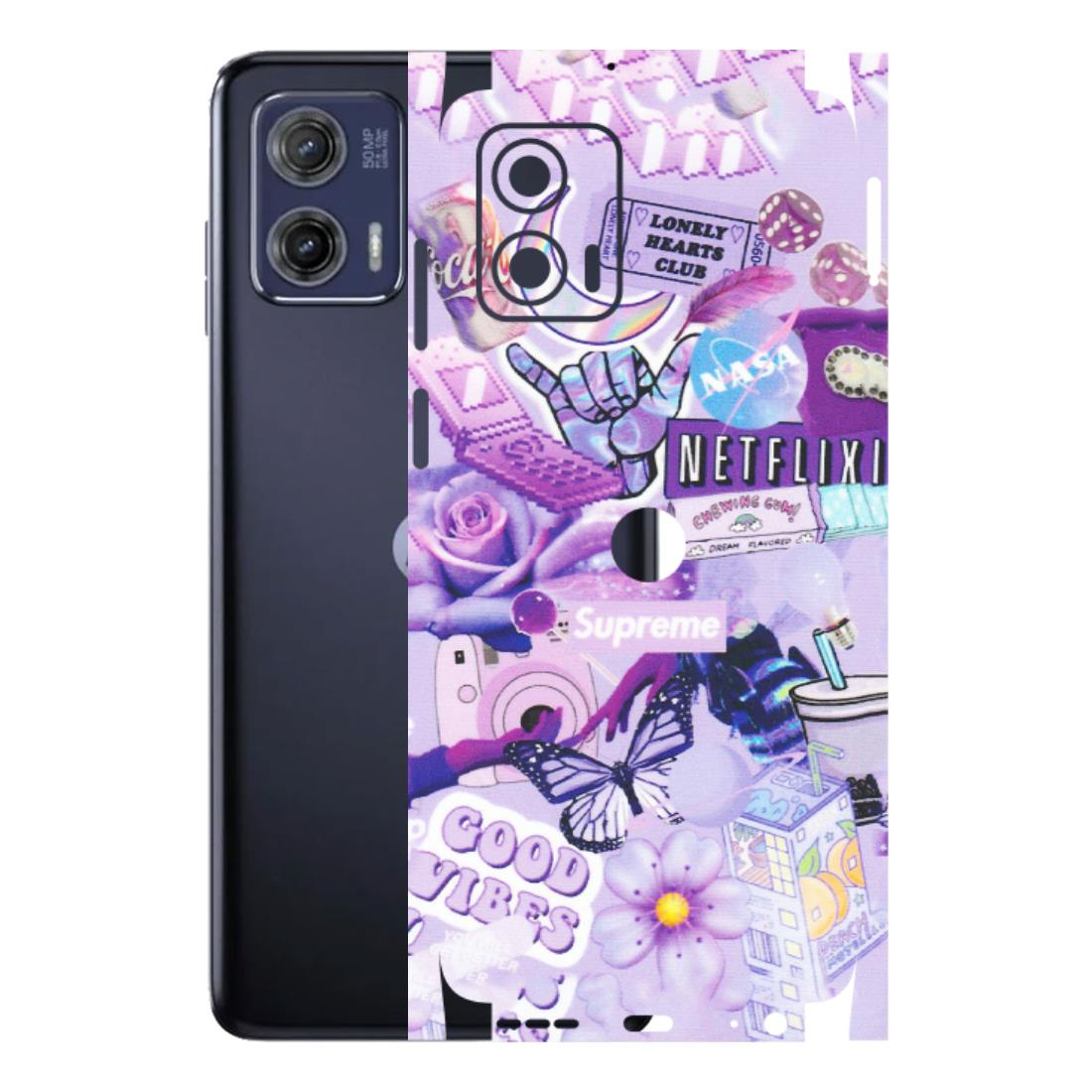 Motorola Phone Skins (All Models) - Supreme Purple Magic - Matte Finish (M-88) Motorola Moto G73 (5G)