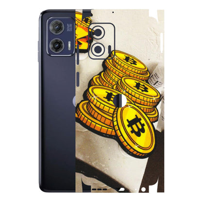 Motorola Phone Skins (All Models) - Billionaire Bitcoin Collection - Matte Finish (M-92) Motorola Moto G73 (5G)