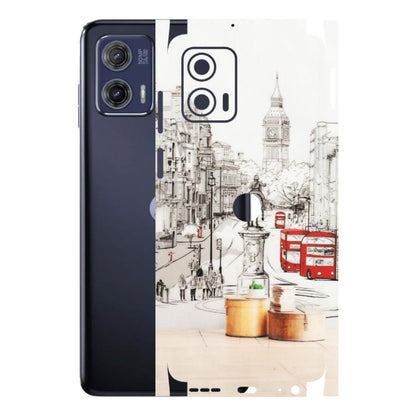 Motorola Phone Skins (All Models) - London Street - Transparent Finish (T-02) Motorola Moto G73 (5G)