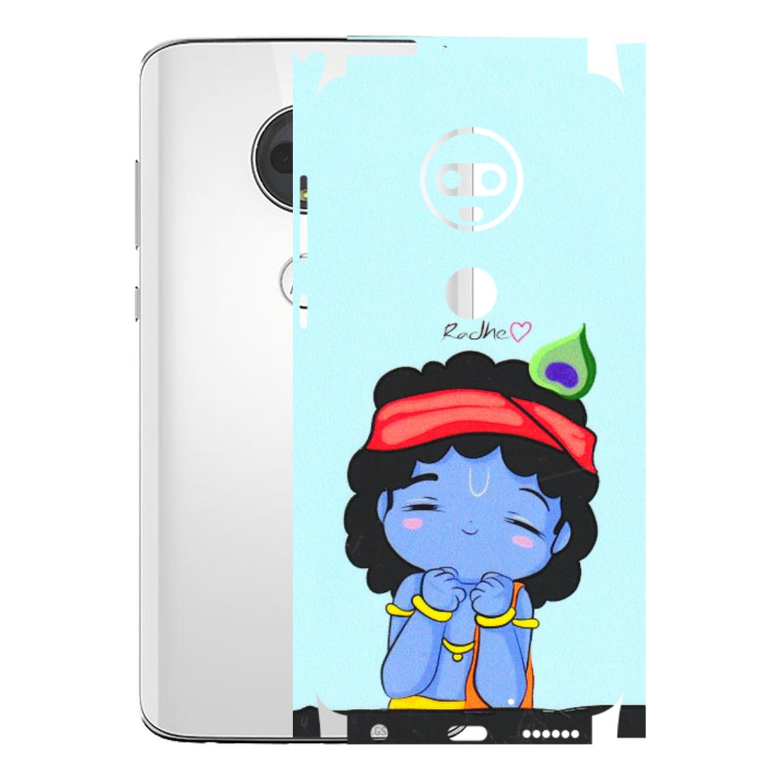 Motorola Phone Skins (All Models) - Radhe Radhe Cute Toon - 3D Embossed Finish (L-05) Motorola Moto G7