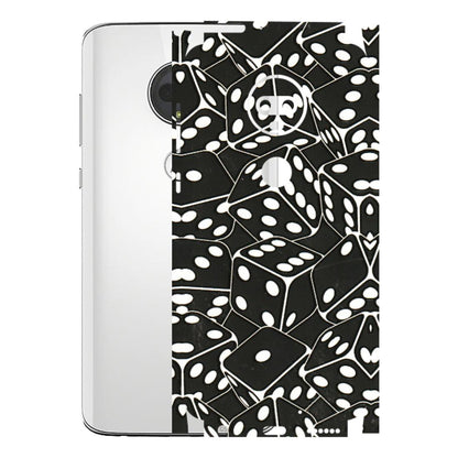 Motorola Phone Skins (All Models) - Big Black Dices - 3D Embossed Finish (L-106) Motorola Moto G7