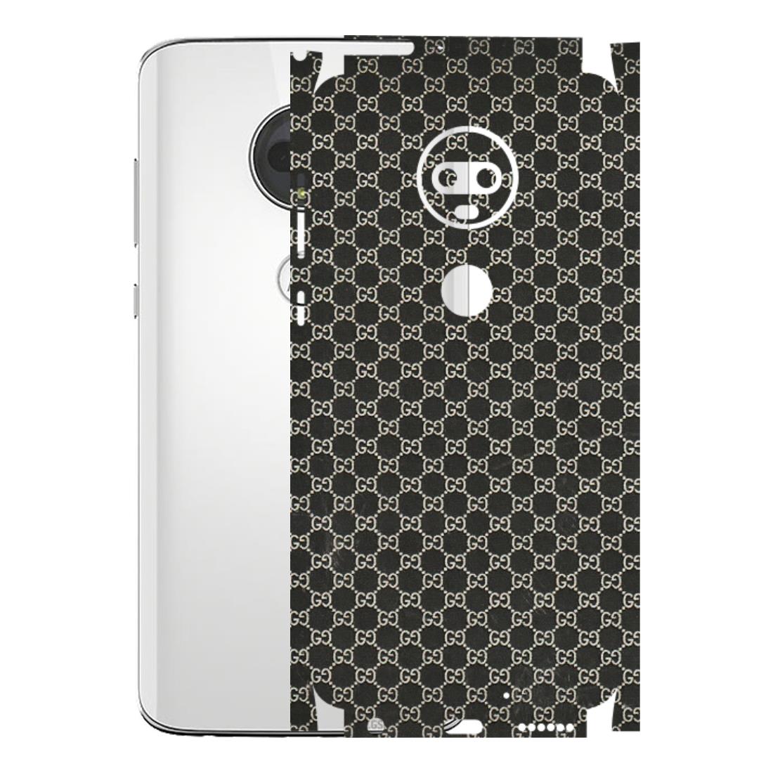 Motorola Phone Skins (All Models) - Black G Print - 3D Embossed Finish (L-109) Motorola Moto G7