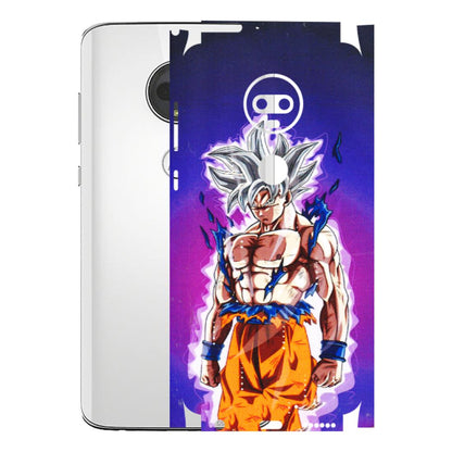 Motorola Phone Skins (All Models) - Goku Purple Anime - 3D Embossed Finish (L-147) Motorola Moto G7