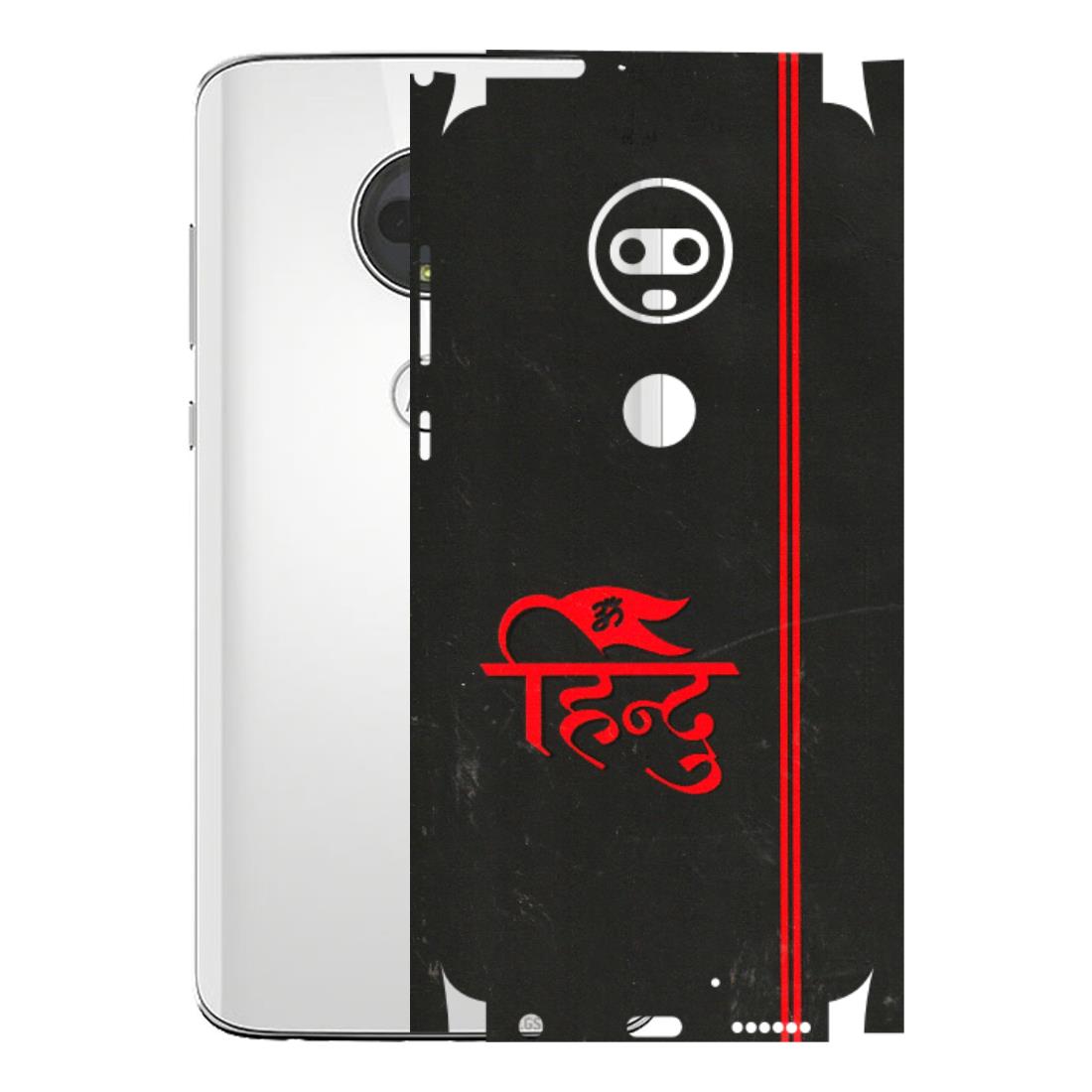 Motorola Phone Skins (All Models) - Hindu Black - 3D Embossed Finish (L-153) Motorola Moto G7