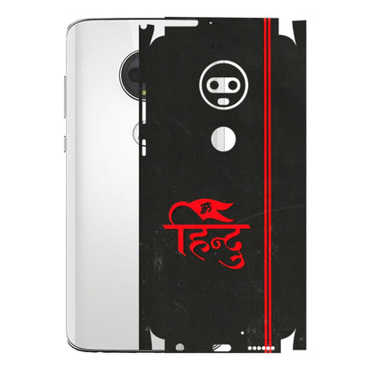 Motorola Phone Skins (All Models) - Hindu Black - 3D Embossed Finish (L-153) Motorola Moto G7