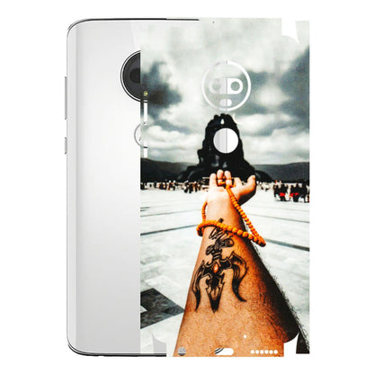 Motorola Phone Skins (All Models) - Jai Adiyogi Mahakaal - 3D Embossed Finish (L-164) Motorola Moto G7
