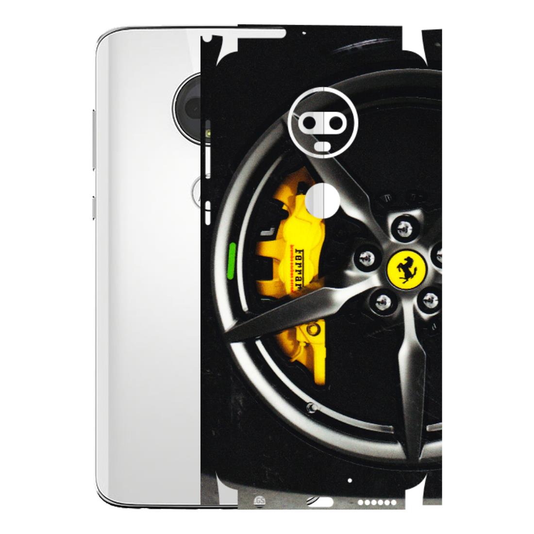 Motorola Phone Skins (All Models) - Ferrari Wheel Alloy - 3D Embossed Finish (L-173) Motorola Moto G7