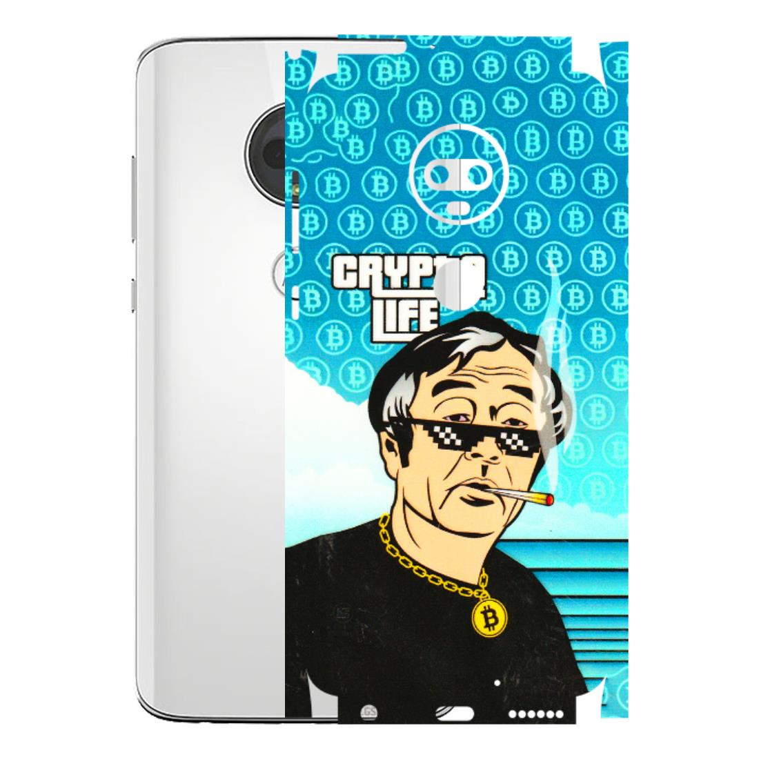 Motorola Phone Skins (All Models) - Crypto Thug Life - 3D Embossed Finish (L-179) Motorola Moto G7