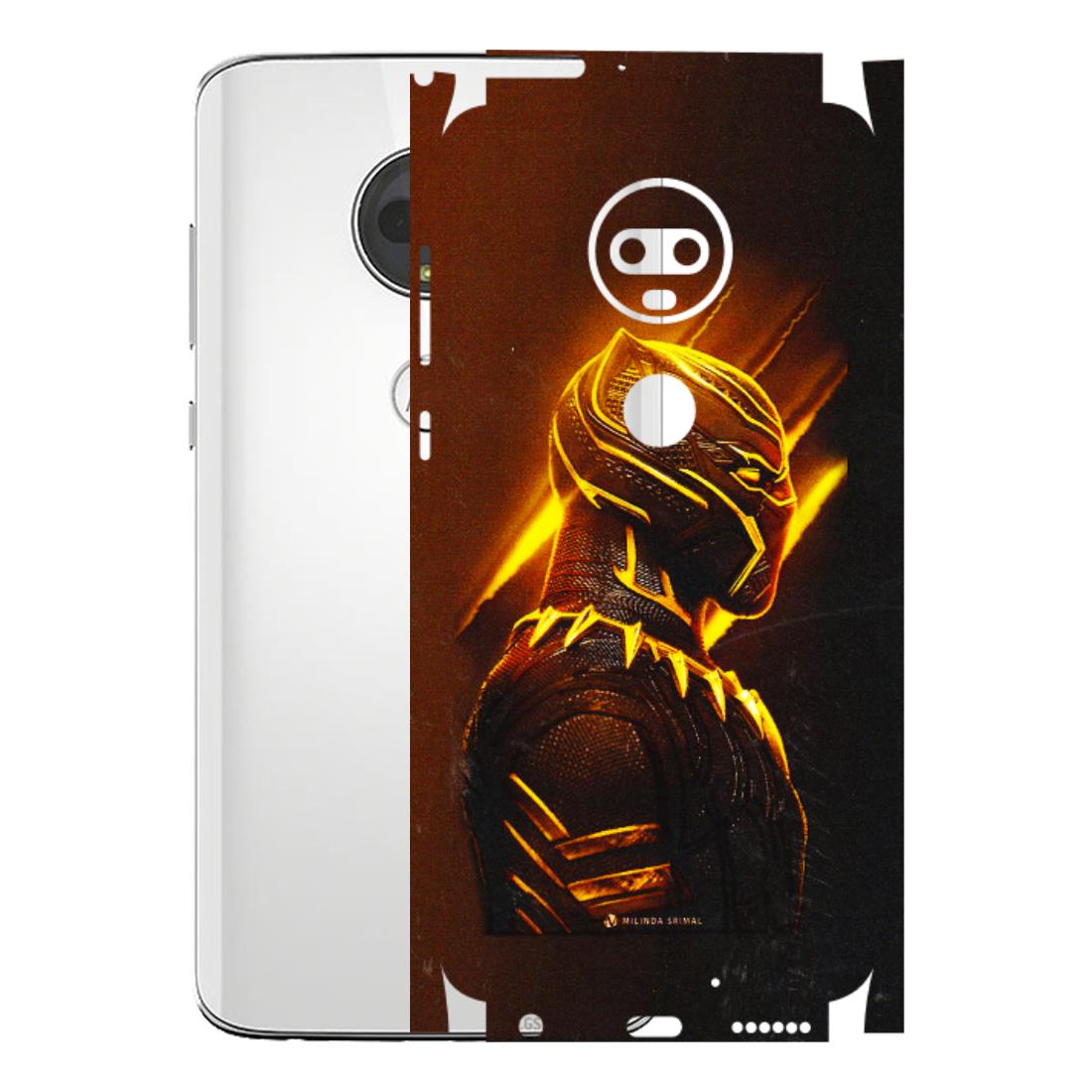 Motorola Phone Skins (All Models) - Gold Black Panther - 3D Embossed Finish (L-181) Motorola Moto G7