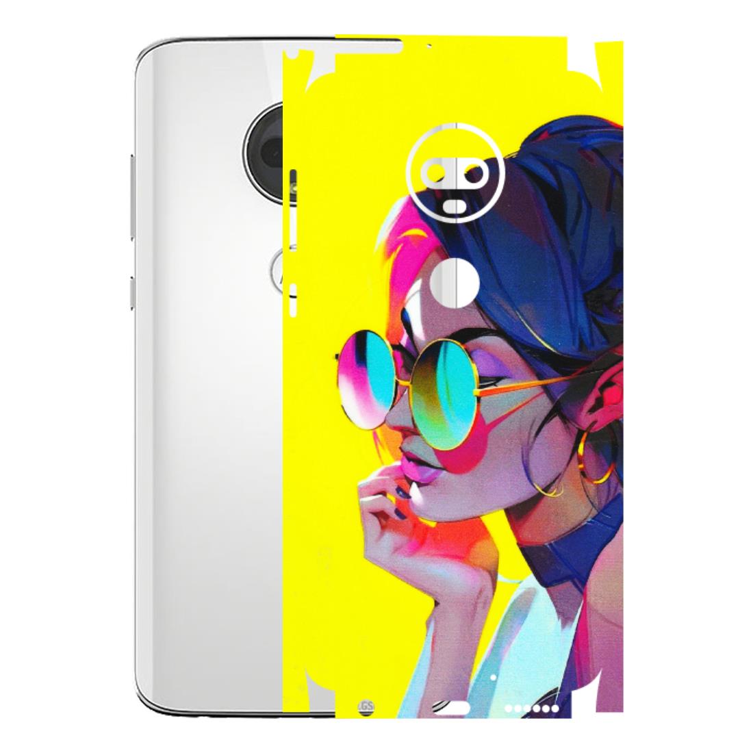 Motorola Phone Skins (All Models) - Bold Stylish Girl - 3D Embossed Finish (L-222) Motorola Moto G7
