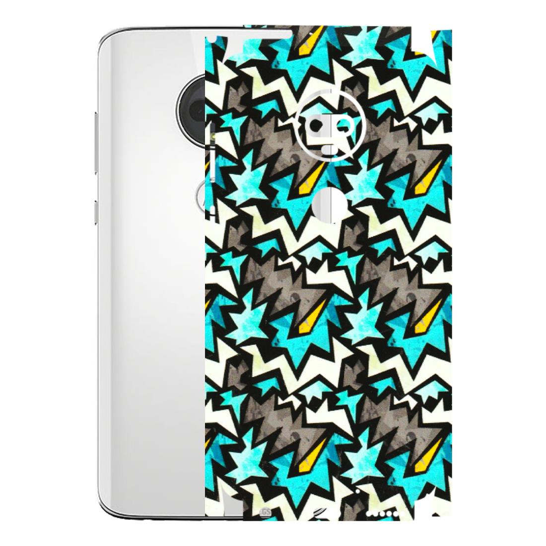 Motorola Phone Skins (All Models) - Funky Zig Zag - 3D Embossed Finish (L-223) Motorola Moto G7