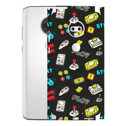 Motorola Phone Skins (All Models) - Gaming Doodles - 3D Embossed Finish (L-224) Motorola Moto G7