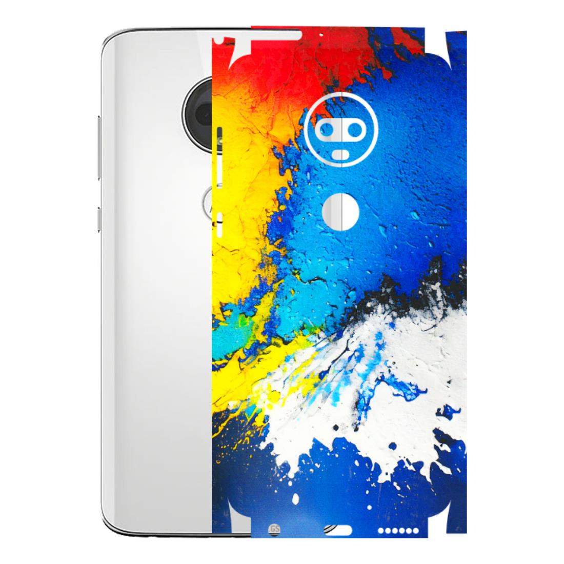 Motorola Phone Skins (All Models) - Acrylic Paint Spill - 3D Embossed Finish (L-229) Motorola Moto G7