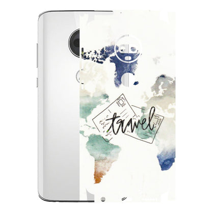 Motorola Phone Skins (All Models) - Travel The World - 3D Embossed Finish (L-232) Motorola Moto G7