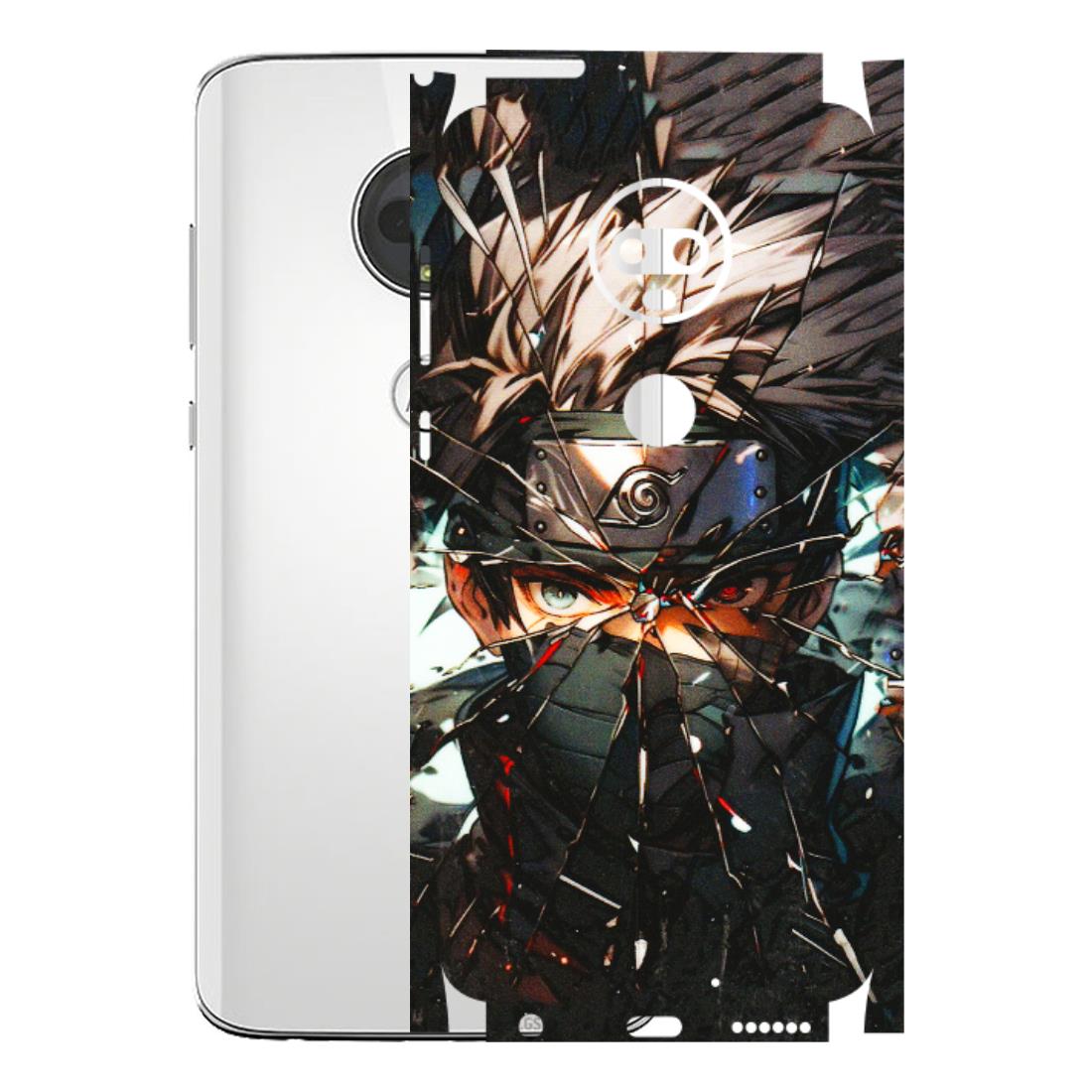 Motorola Phone Skins (All Models) - Kakashi Shattered Glass Effect - 3D Embossed Finish (L-237) Motorola Moto G7