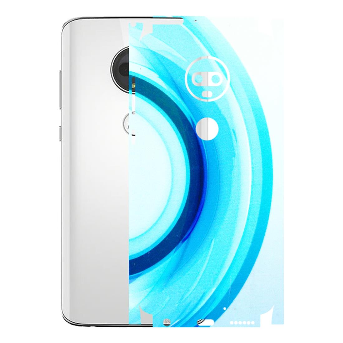 Motorola Phone Skins (All Models) - The Blue Curve - 3D Embossed Finish (L-244) Motorola Moto G7