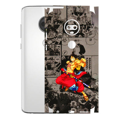 Motorola Phone Skins (All Models) - One Piece Rocket Punch Manga - 3D Embossed Finish (L-25) Motorola Moto G7