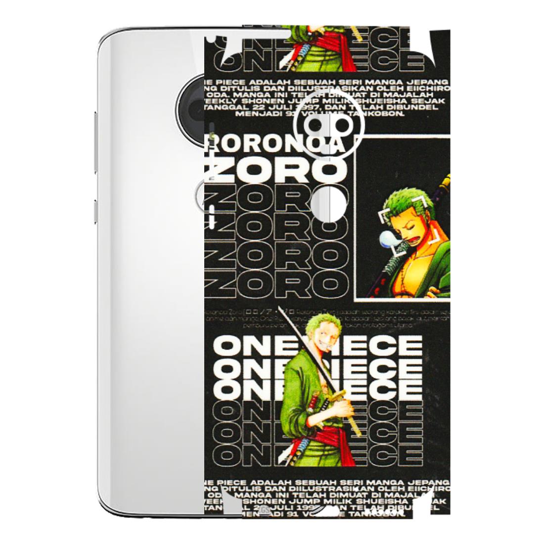 Motorola Phone Skins (All Models) - One Piece Zoro - 3D Embossed Finish (L-250) Motorola Moto G7