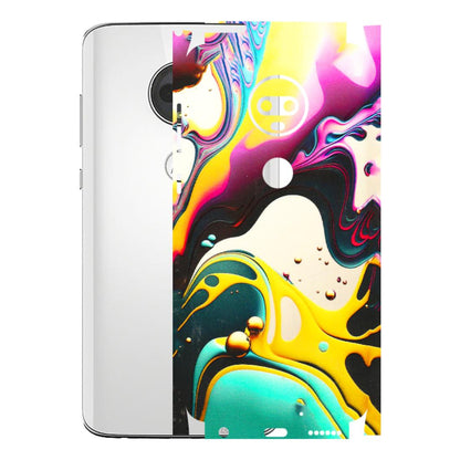 Motorola Phone Skins (All Models) - Multicolor Abstract pattern - 3D Embossed Finish (L-254) Motorola Moto G7
