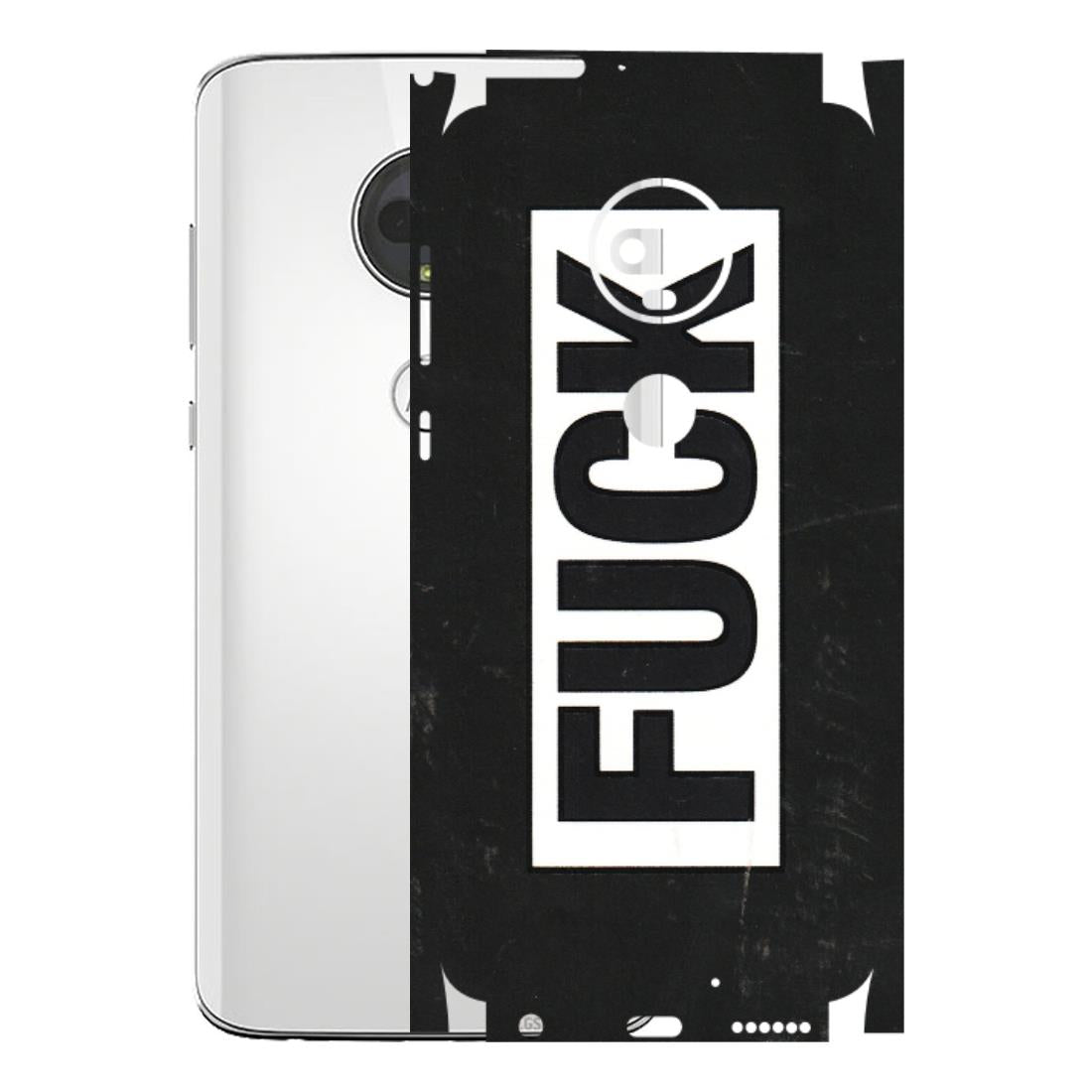 Motorola Phone Skins (All Models) - The F Word - 3D Embossed Finish (L-255) Motorola Moto G7