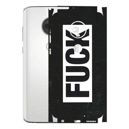 Motorola Phone Skins (All Models) - The F Word - 3D Embossed Finish (L-255) Motorola Moto G7