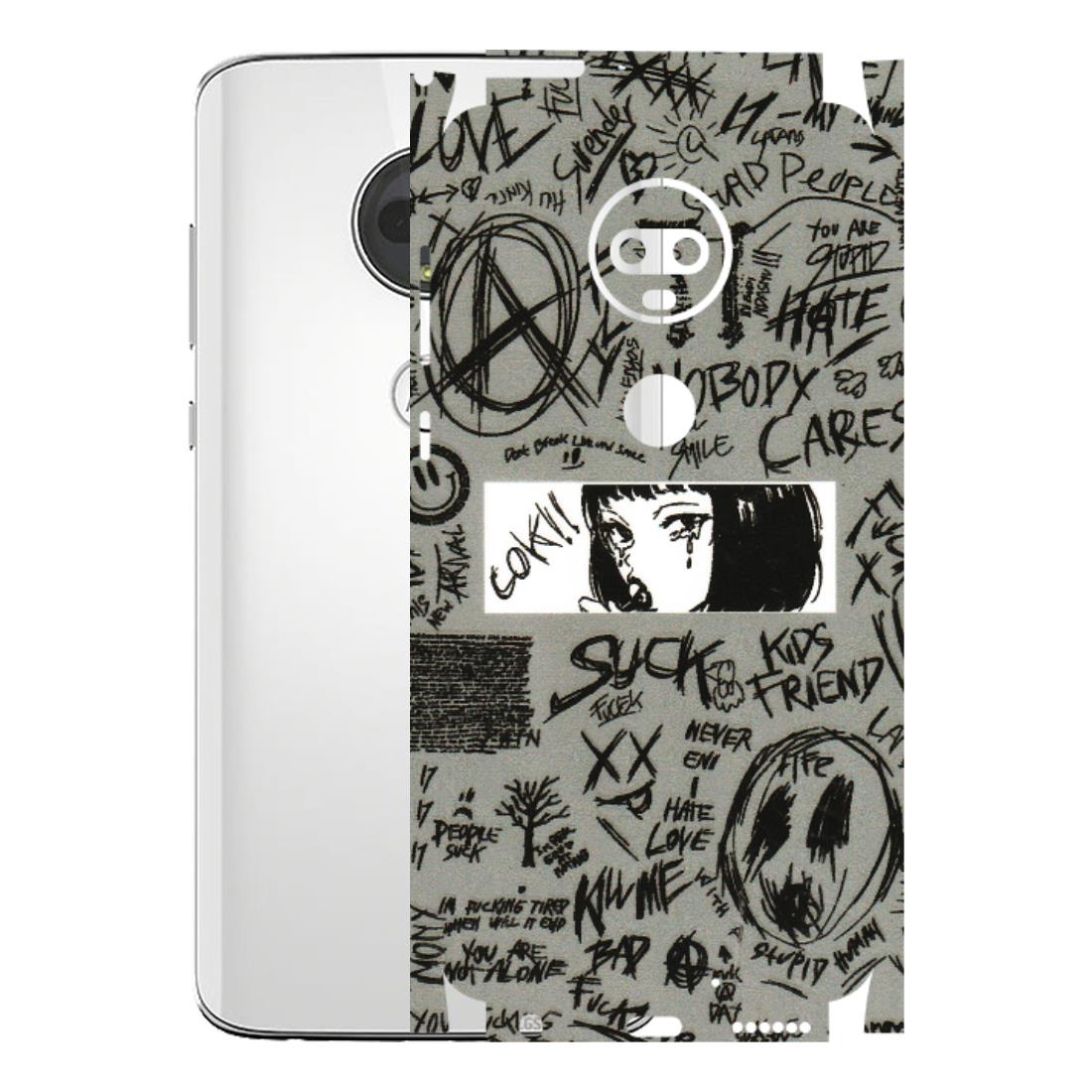 Motorola Phone Skins (All Models) - Never Have Love Anime - 3D Embossed Finish (L-260) Motorola Moto G7
