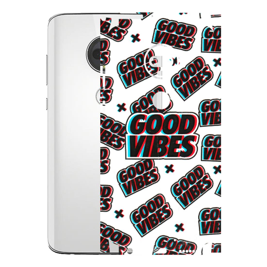 Motorola Phone Skins (All Models) - Good Vibes - 3D Embossed Finish (L-282) Motorola Moto G7