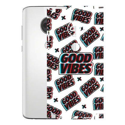 Motorola Phone Skins (All Models) - Good Vibes - 3D Embossed Finish (L-282) Motorola Moto G7