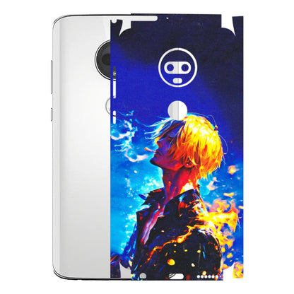 Motorola Phone Skins (All Models) - Sanji Vinsmoke One Piece - 3D Embossed Finish (L-319) Motorola Moto G7