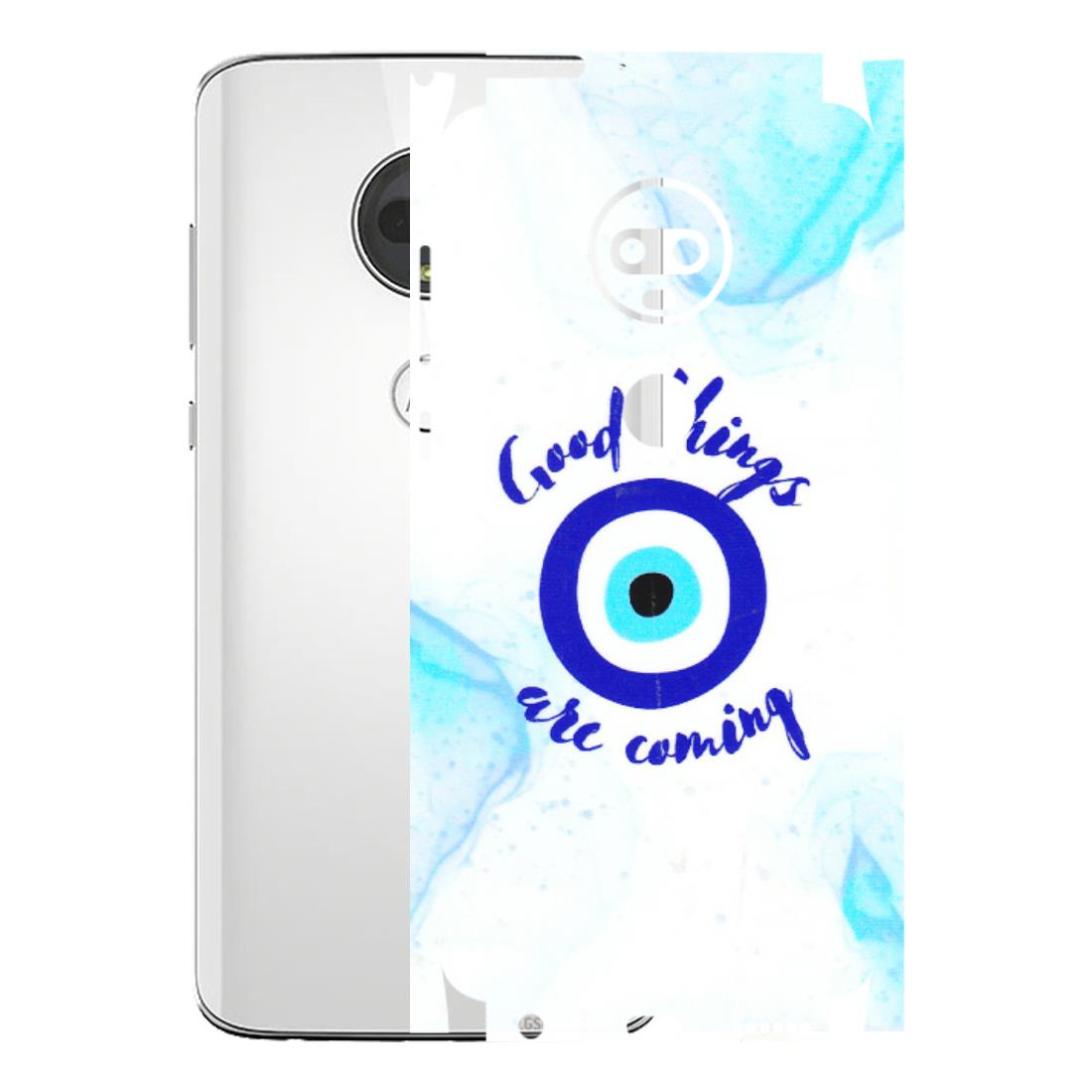 Motorola Phone Skins (All Models) - Evil Eye Good Things Are Coming - 3D Embossed Finish (L-322) Motorola Moto G7