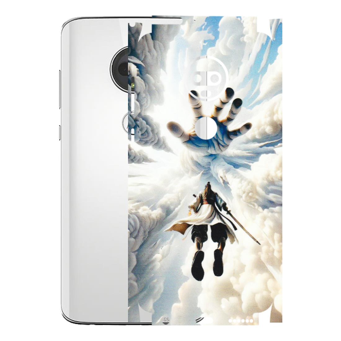 Motorola Phone Skins (All Models) - Big Hand With Monkey King - 3D Embossed Finish (L-323) Motorola Moto G7