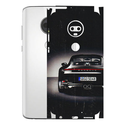 Motorola Phone Skins (All Models) - New Black Porsche GT3 - 3D Embossed Finish (L-327) Motorola Moto G7