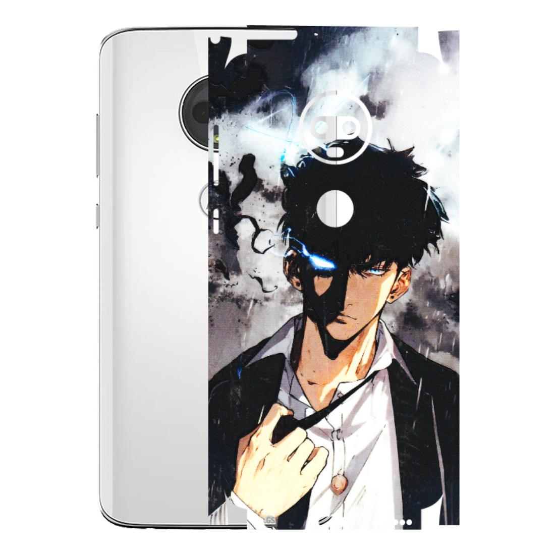 Motorola Phone Skins (All Models) - Sung Jinwoo Manhwa Anime - 3D Embossed Finish (L-328) Motorola Moto G7